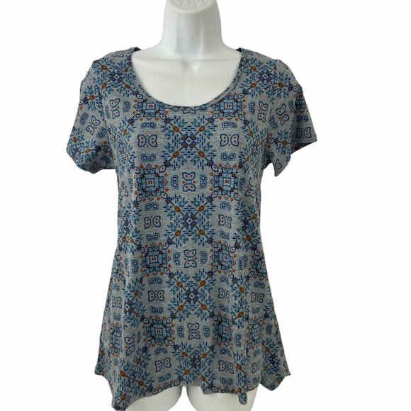 - Lularoe  Blue Print Classic T Size XS NWT - Picture 1 of 4